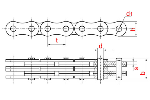Схема: Цепь П-15,875-90-3-3